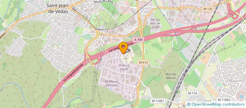 localisation de l'entreprise SARL TRAVAUX PUBLICS ET SOUDURES MONTPELLIERAINS à SAINT-JEAN-DE-VEDAS