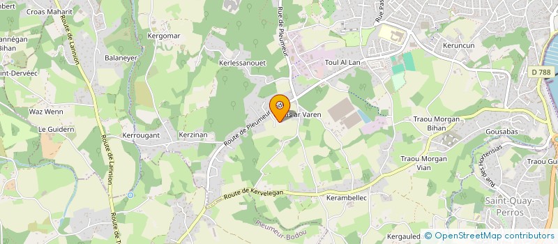 localisation de l'entreprise SARL TREBUIC  PERROS-GUIREC