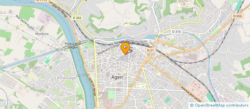 localisation de l'entreprise SARL TREIZE  AGEN