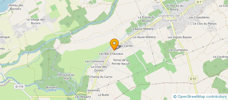 localisation de l'entreprise SARL TREMBLAY DAVID  LIGNIERES-DE-TOURAINE