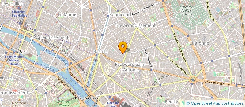 localisation de l'entreprise SARL TRENTE DEUX TRENTE QUATRE  PARIS