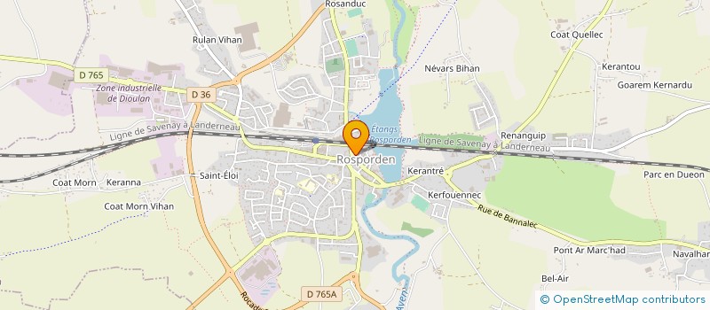 localisation de l'entreprise SARL TRESSARD-BELINGER à ROSPORDEN