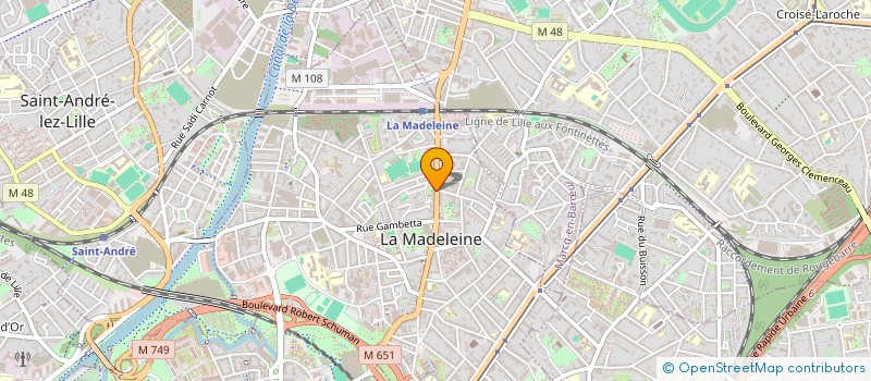 localisation de l'entreprise SARL TRIANGLE DU SUD à LA MADELEINE