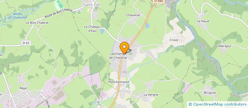 localisation de l'entreprise SARL TRIBET à SAINT-FIEL