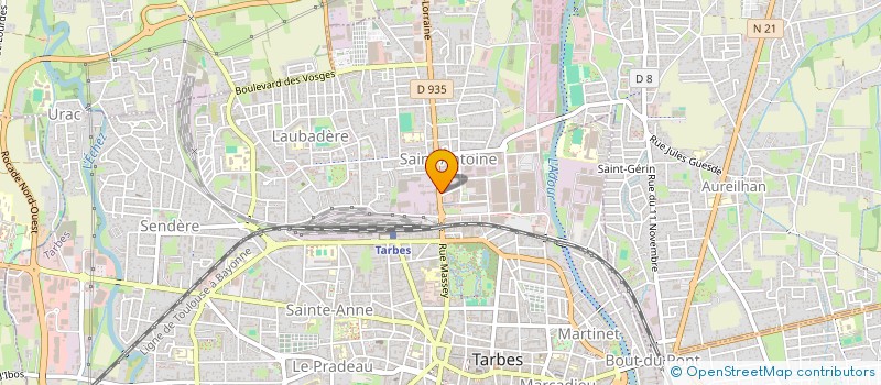 localisation de l'entreprise SARL TRILLE à TARBES