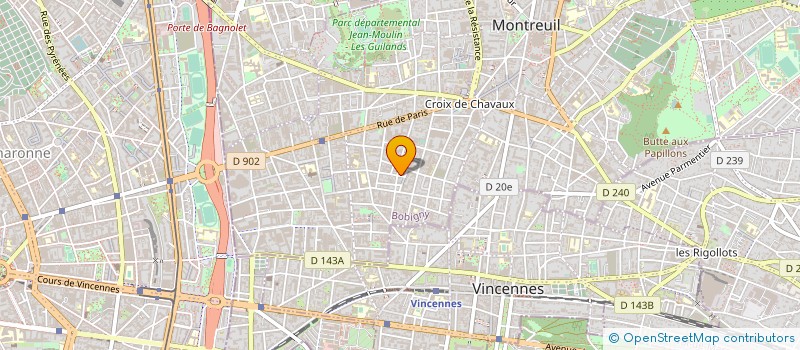 localisation de l'entreprise SARL TRIODENTAIRE à MONTREUIL
