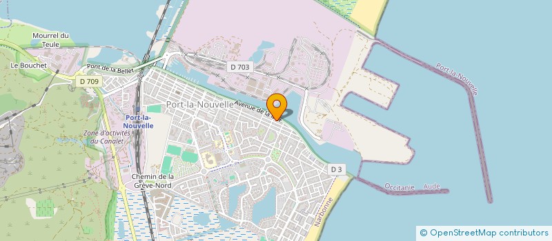 localisation de l'entreprise SARL TRMCD  PORT LA NOUVELLE