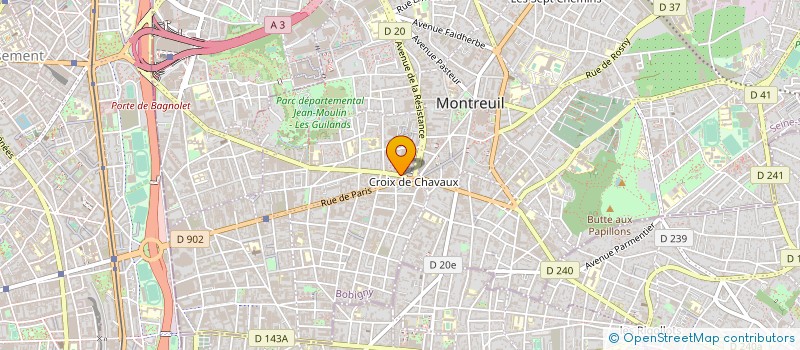localisation de l'entreprise SARL TROC PAS CHER à MONTREUIL