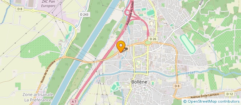 localisation de l'entreprise SARL TROUILLET  BOLLENE