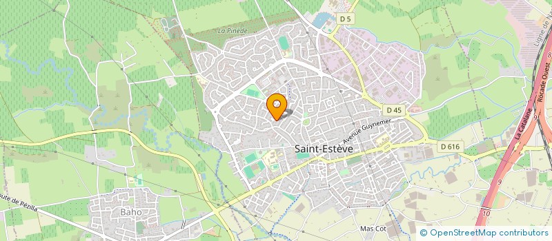 localisation de l'entreprise SARL TSM à SAINT-ESTEVE