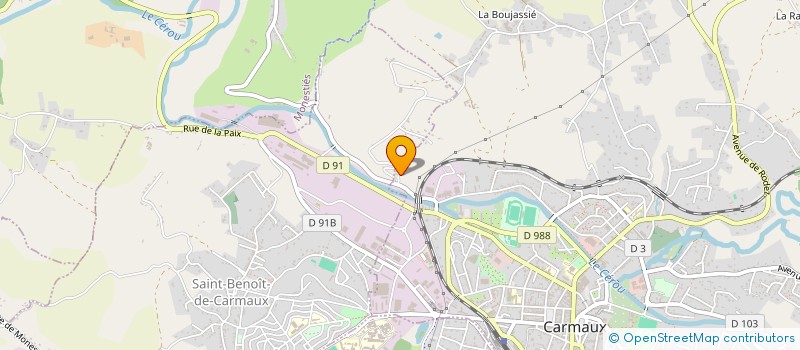 localisation de l'entreprise SARL TU EXPRESS à CARMAUX