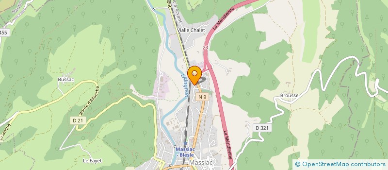 localisation de l'entreprise SARL TUFFERY à MASSIAC
