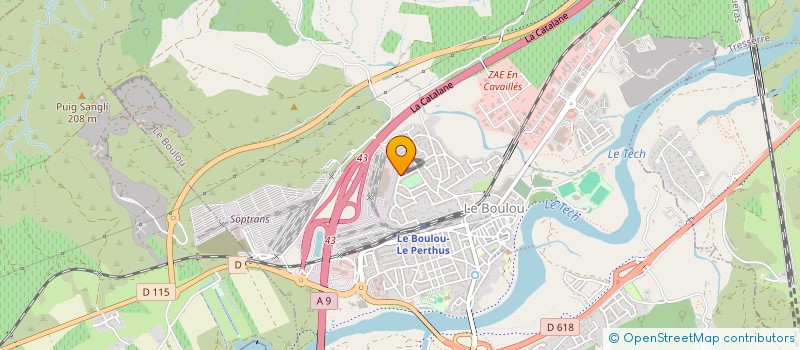 localisation de l'entreprise SARL TULSA PHILIPPE  LE BOULOU