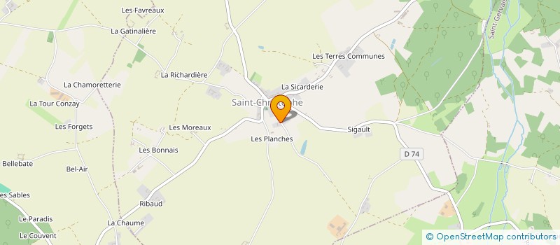 localisation de l'entreprise SARL TURQUOIS à SAINT-CHRISTOPHE