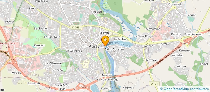 localisation de l'entreprise SARL TY GOULOU à AURAY