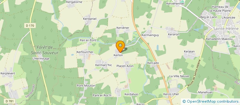 localisation de l'entreprise SARL TY KERLON  PLOUHINEC