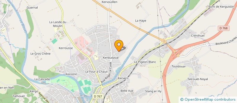 localisation de l'entreprise SARL TY KROEZ  PONTIVY