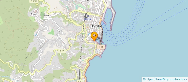 localisation de l'entreprise SARL U MARINARU à BASTIA