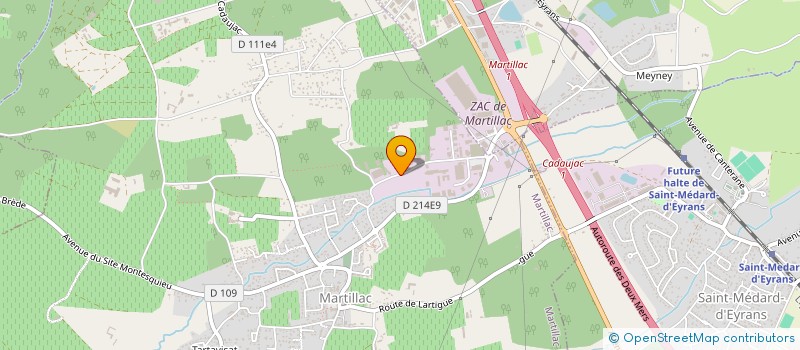 localisation de l'entreprise SARL UBEIRA à MARTILLAC