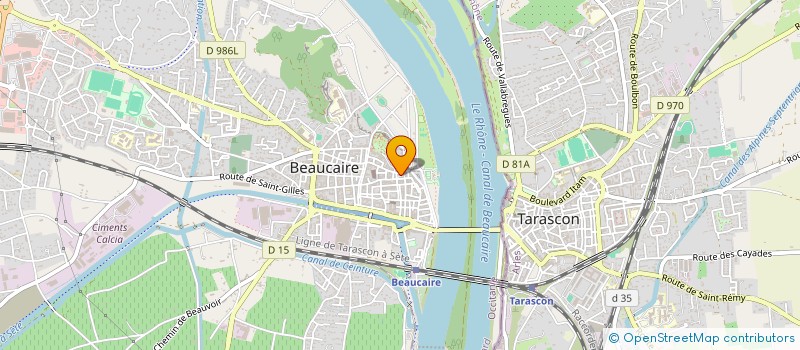 localisation de l'entreprise SARL UGERNUM à BEAUCAIRE