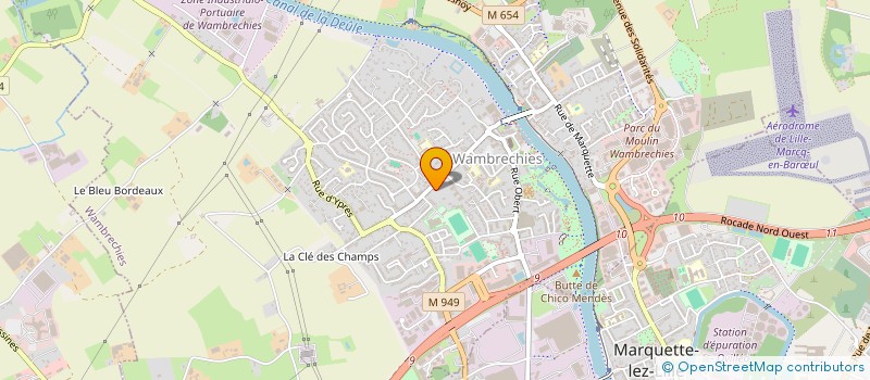 localisation de l'entreprise SARL ULTREIA LECLERCQ  WAMBRECHIES