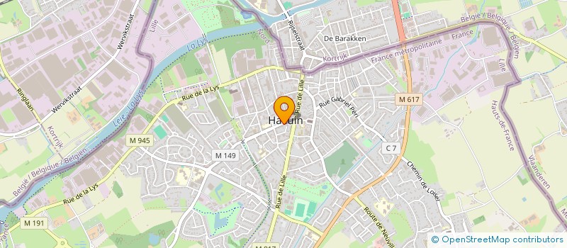 localisation de l'entreprise SARL ULYSSE  HALLUIN