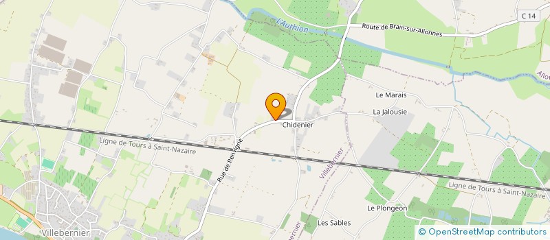 localisation de l'entreprise SARL UNIP FRUITS ET LEGUMES LE PABIC à VILLEBERNIER