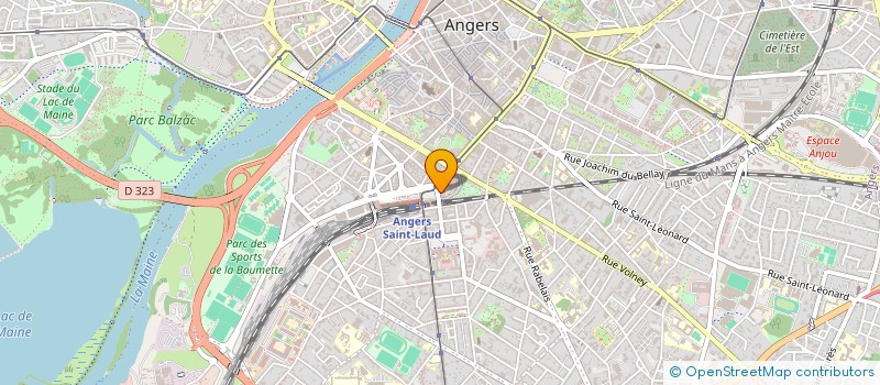 localisation de l'entreprise SARL UNIPER LABO PROTHES DENTAIRE MOREAU  ANGERS