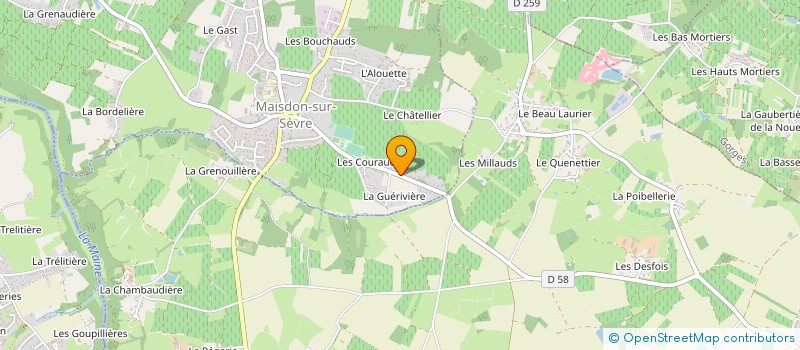 localisation de l'entreprise SARL UNIPERS MINARDI à MAISDON-SUR-SEVRE