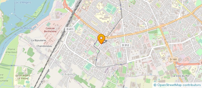 localisation de l'entreprise SARL UNIPERSONNEL ECOLE DE CONDUITE AZUR à ANGERS