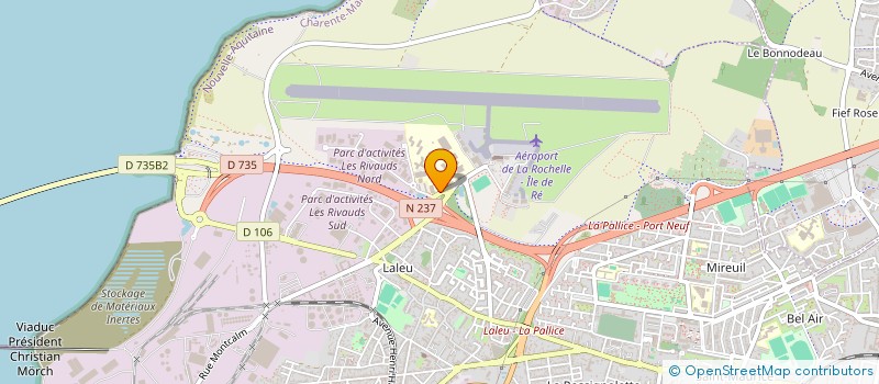 localisation de l'entreprise SARL UNIPERSONNEL J PONCET à LA ROCHELLE