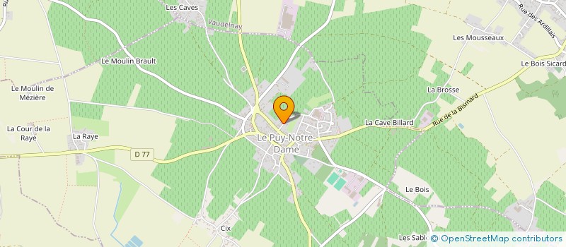 localisation de l'entreprise SARL UNIPERSONNELLE ARMOISE  LE PUY-NOTRE-DAME