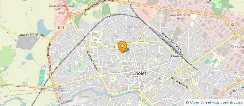 localisation de l'entreprise SARL UNIPERSONNELLE AU SIEGE DORE à CHOLET