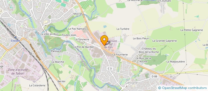 localisation de l'entreprise SARL UNIPERSONNELLE BATICERAM à GETIGNE