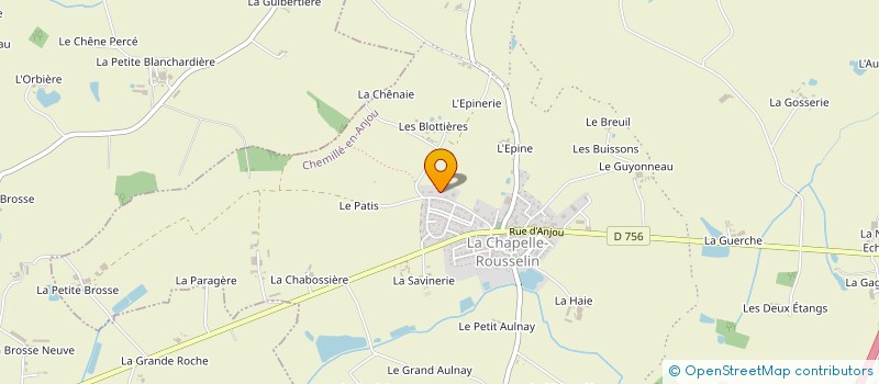 localisation de l'entreprise SARL UNIPERSONNELLE BONDU  CHEMILLE-EN-ANJOU
