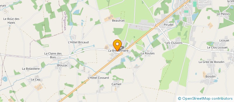 localisation de l'entreprise SARL UNIPERSONNELLE CHARPENTES GRIMOUX à LA GRIGONNAIS