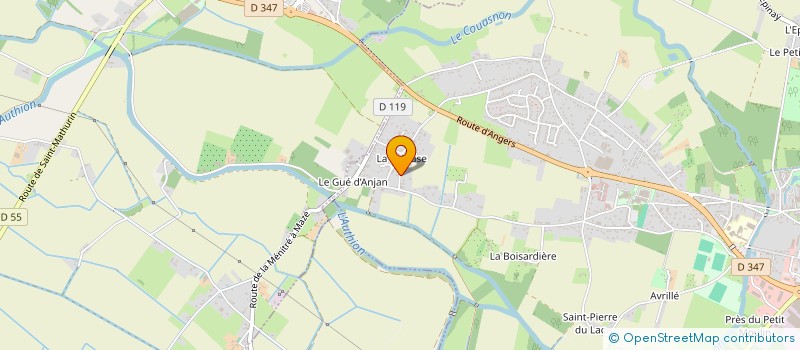 localisation de l'entreprise SARL UNIPERSONNELLE CHARTIER à BEAUFORT-EN-ANJOU