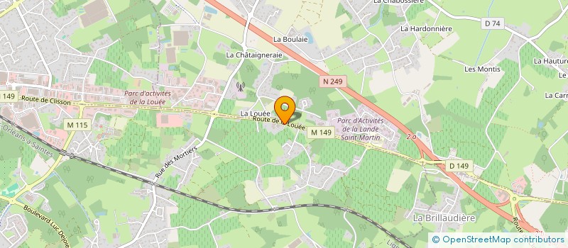 localisation de l'entreprise SARL UNIPERSONNELLE DABIREAU  VERTOU