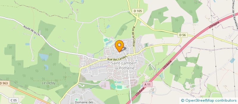 localisation de l'entreprise SARL UNIPERSONNELLE ECRIRE AUJOURD'HUI à SAINT-LAMBERT-LA-POTHERIE