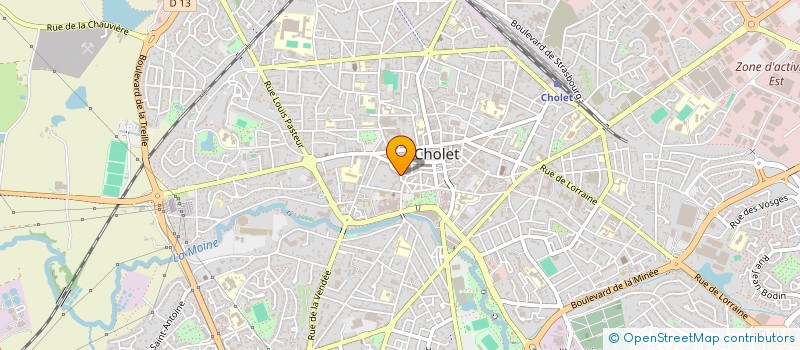 localisation de l'entreprise SARL UNIPERSONNELLE ESPACE PECHE CHASSE à CHOLET