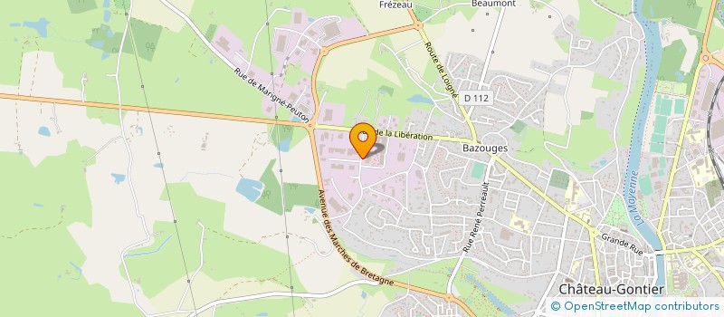 localisation de l'entreprise SARL UNIPERSONNELLE ETABLISSEMENTS SORIN à CHATEAU-GONTIER-SUR-MAYENNE