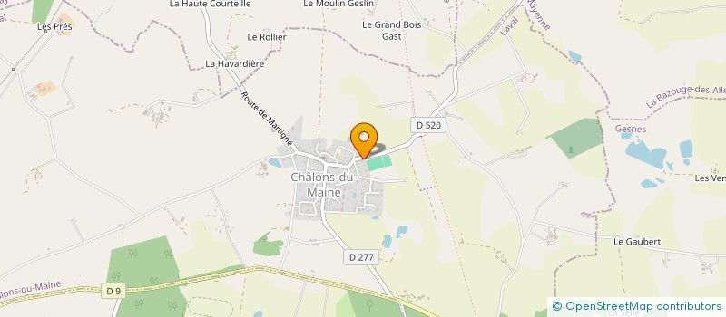 localisation de l'entreprise SARL UNIPERSONNELLE ETS POUTEAU à MARTIGNE-SUR-MAYENNE