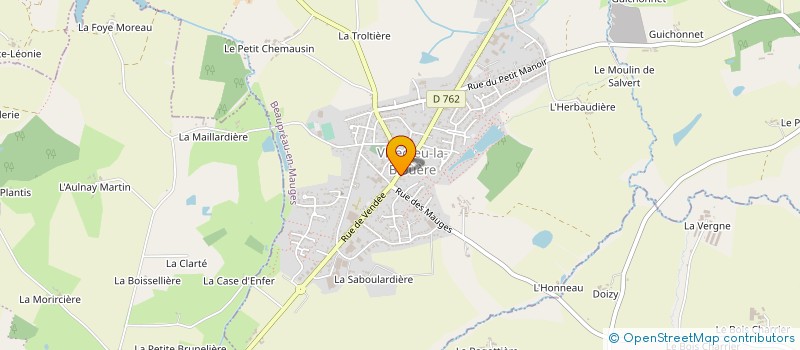 localisation de l'entreprise SARL UNIPERSONNELLE GAUDIN RENE à MONTREVAULT-SUR-EVRE