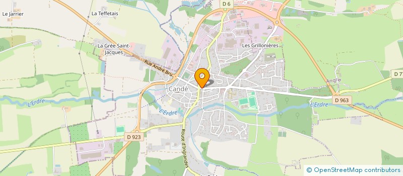 localisation de l'entreprise SARL UNIPERSONNELLE GERARD GASNIER à CANDE
