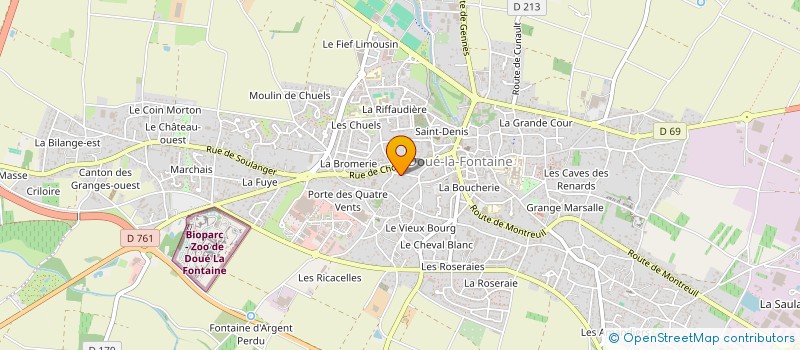 localisation de l'entreprise SARL UNIPERSONNELLE GODICHEAU  DOUE-EN-ANJOU