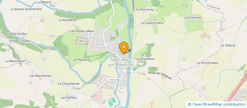 localisation de l'entreprise SARL UNIPERSONNELLE L'HOUTELLIER à SAINT-JEAN-SUR-MAYENNE
