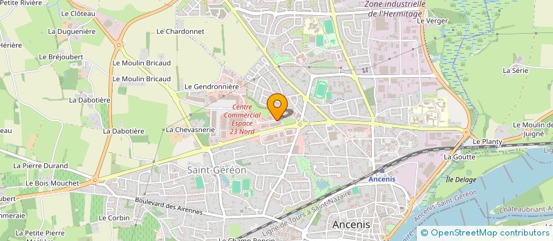 localisation de l'entreprise SARL UNIPERSONNELLE LA BOUTIC  ANCENIS-SAINT-GEREON