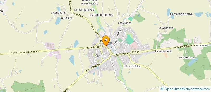 localisation de l'entreprise SARL UNIPERSONNELLE LE PETIT ANJOU à MONTREVAULT-SUR-EVRE