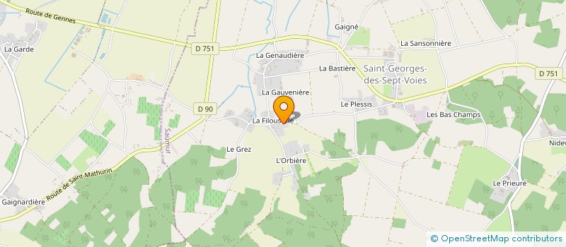 localisation de l'entreprise SARL UNIPERSONNELLE LOIC VIGNE à GENNES-VAL-DE-LOIRE
