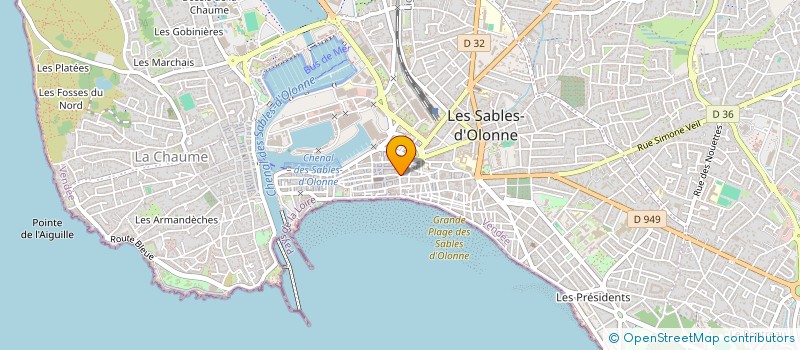 localisation de l'entreprise SARL UNIPERSONNELLE NID D'ABEILLES à LES SABLES D'OLONNE